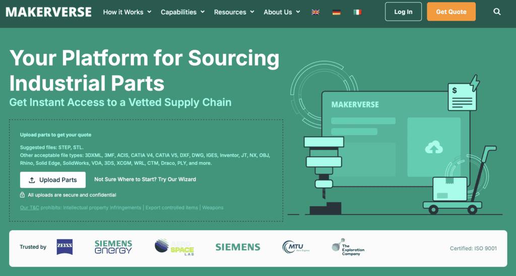 MakerVerse platform screenshot